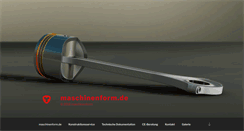 Desktop Screenshot of maschinenform.de