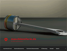 Tablet Screenshot of maschinenform.de